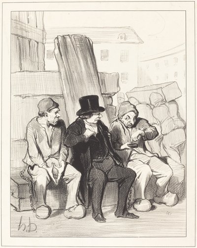 Arkadaşım, yirmi iki yaşında... by Honoré Daumier
