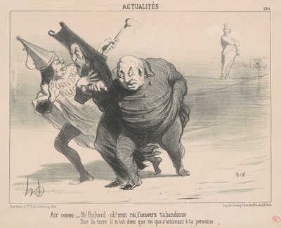 Bilinen hava: Ah! Richard Ah! Kralım ... by Honoré Daumier