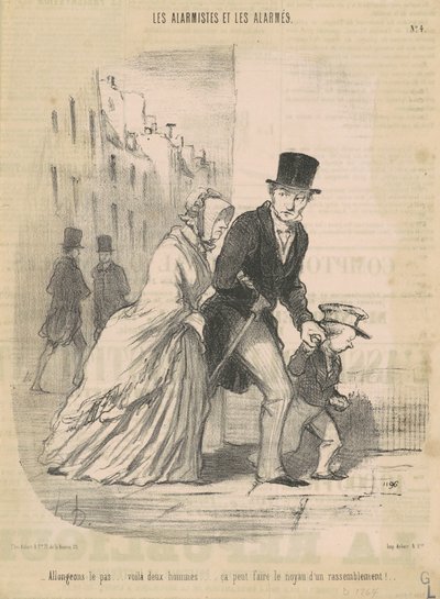 Adımı uzatalım...İşte o adamlar... by Honoré Daumier