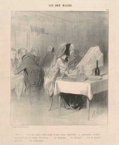 Hadi gidelim! ... Romanım hakkında henüz haber yapmadık ... by Honoré Daumier