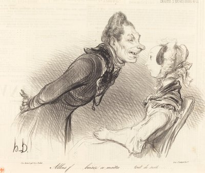 Hadi... siktir et bu ustayı... hemen şimdi... by Honoré Daumier