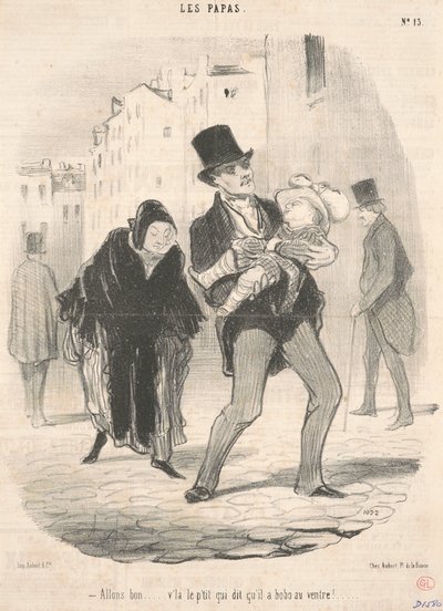 Hadi... diyen küçük... by Honoré Daumier