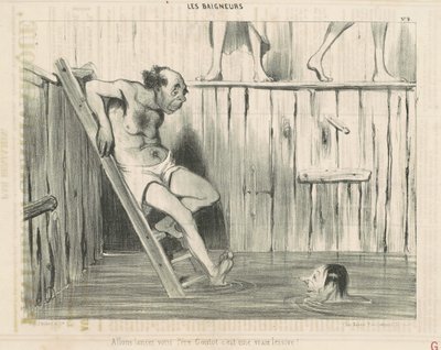 Hadi baba tadına bakalım... by Honoré Daumier