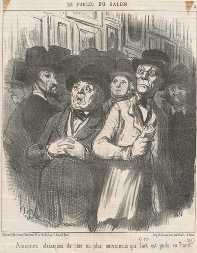 İkna edilmiş klasik meraklıları by Honoré Daumier