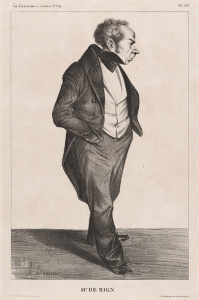 Amiral de Rigny by Honoré Daumier