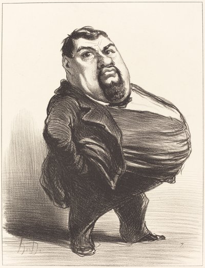 Antony Thoret by Honoré Daumier