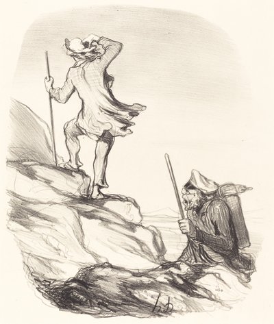 Medeni bir yer görüyor musun... by Honoré Daumier
