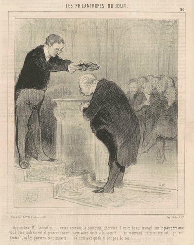 Yaklaşın Bay Gérenflot ... gel ve al ... by Honoré Daumier