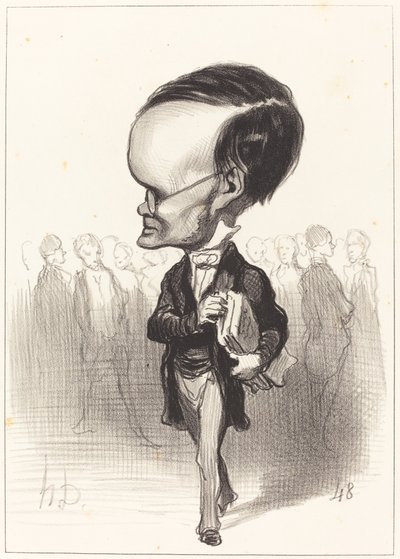 Kol. Jacques Lherbette by Honoré Daumier