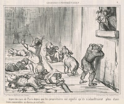 O zamandan beri Paris sokaklarının görünümü ... by Honoré Daumier