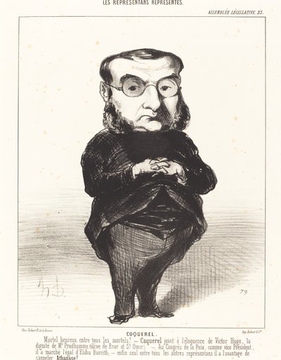 At. L.Charles Coquerel by Honoré Daumier