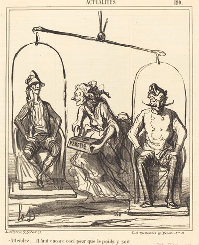 Bekle... Hala buna ihtiyacımız var... by Honoré Daumier