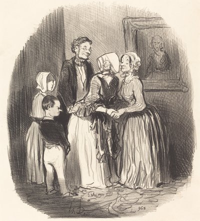 Yeni yılda, ziyaret edin ... Rabourdin Teyze by Honoré Daumier