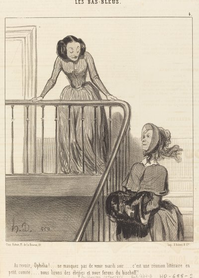 Elveda Ophelia!... Kaçırmayın... by Honoré Daumier