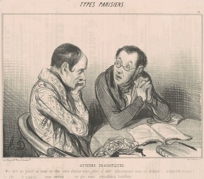 oyun yazarları by Honoré Daumier