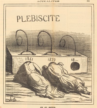 amatörlere duyurulur by Honoré Daumier