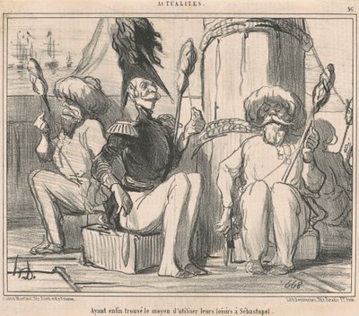 Sonunda hobilerini kullanmanın bir yolunu bulmuşlar! by Honoré Daumier