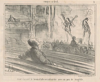 Yenileme ihtiyacı hissetmişken... by Honoré Daumier