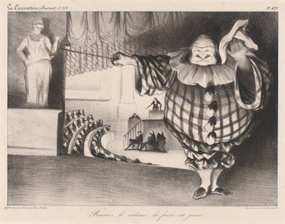 Perdeyi indir, saçmalık bitti by Honoré Daumier