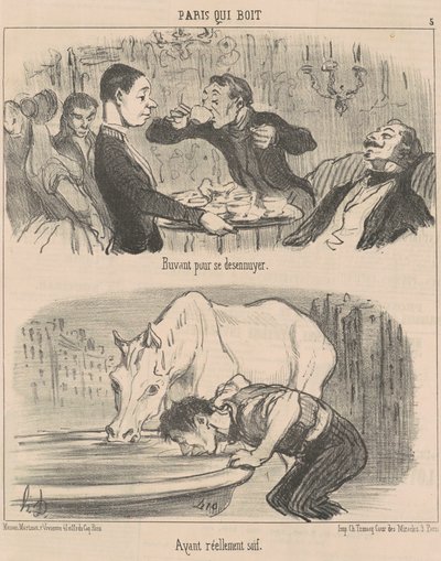 Sıkılmak için salya by Honoré Daumier