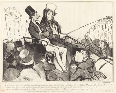 Bertrand, söyle bana, eğer bizi... by Honoré Daumier