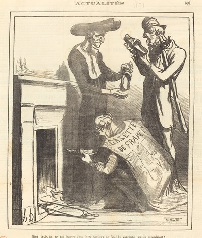 Tacı bulamamak çok üzücü... by Honoré Daumier