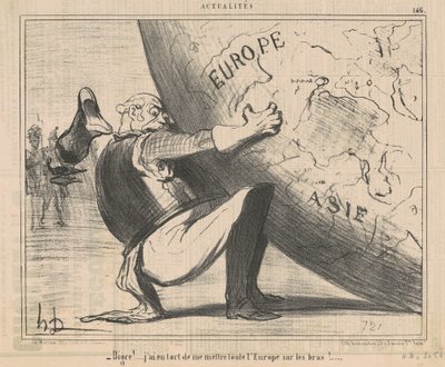 Lanet etmek! ... kendimi koymakla yanılmışım ... by Honoré Daumier