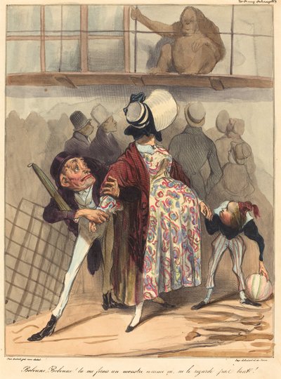 Bobonne... ona fazla bakma! by Honoré Daumier