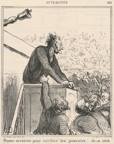 Kontrol etmek için iyi bir fırsat... by Honoré Daumier
