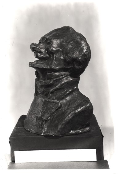Charles Philipon büstü (1800-62), c.1833 (bronz) by Honoré Daumier
