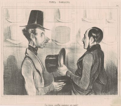 Size bir eldiven gibi uyuyor! by Honoré Daumier
