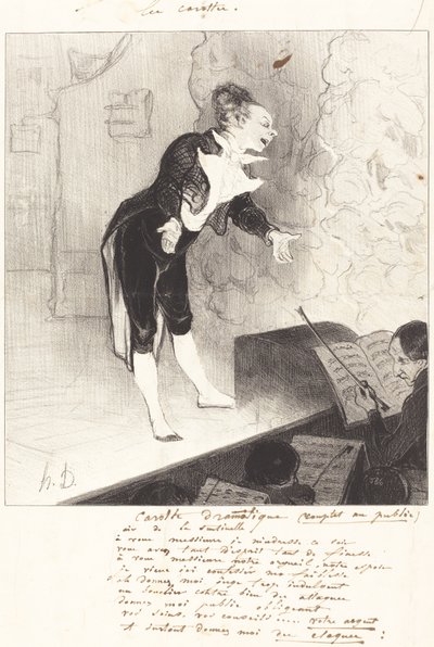dramatik havuç by Honoré Daumier