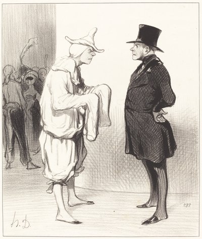 Dış saha oyuncusu havuç by Honoré Daumier