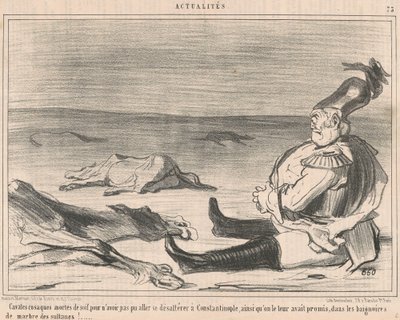 Susuzluktan ölen Kazak atlılar... by Honoré Daumier