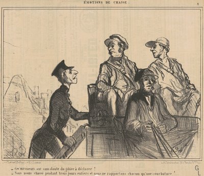 Bu beylerin... ilan edecekleri bir oyunu var mı? ... by Honoré Daumier