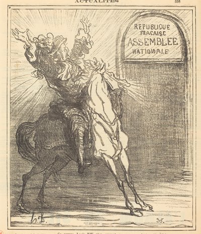 Bu zavallı Louis XIV gözlerine inanamıyor by Honoré Daumier