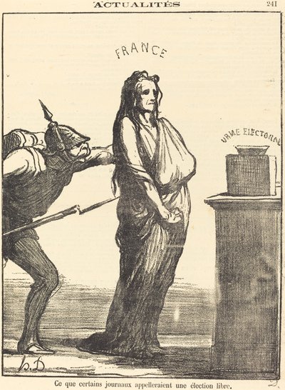 Bazı gazetelerin dediği... by Honoré Daumier