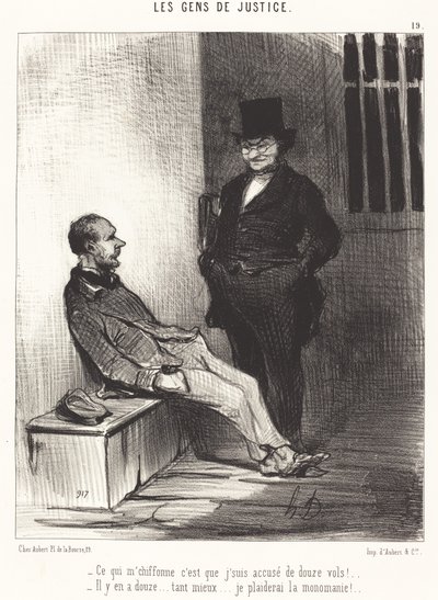 Beni rahatsız eden şey... on iki uçuş!... by Honoré Daumier