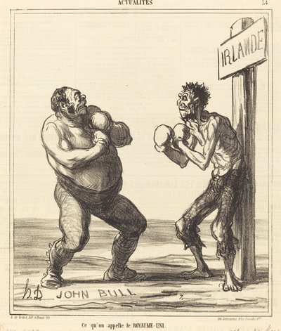 Birleşik Krallık denilen şey by Honoré Daumier