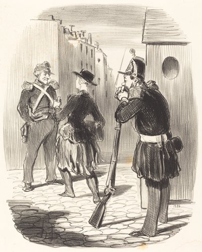 O lanet Pigochard... by Honoré Daumier