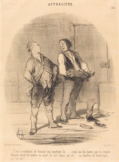 Bu makineleri orada fırçalamak can sıkıcı mı ... by Honoré Daumier