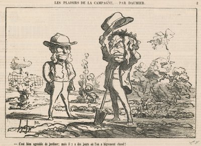 bahçe yapmak güzeldir by Honoré Daumier