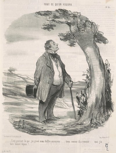 Numaramı oraya kazıdım... by Honoré Daumier
