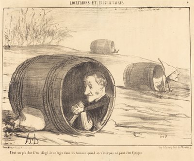 zorunda olmak biraz zor by Honoré Daumier