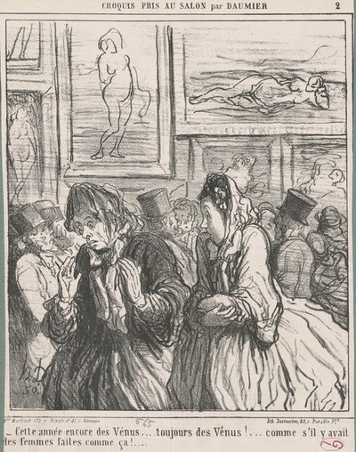 Bu yıl yine Venüs... by Honoré Daumier