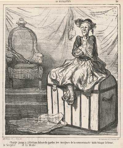 Egemenlik nişanını korumakla suçlandı by Honoré Daumier