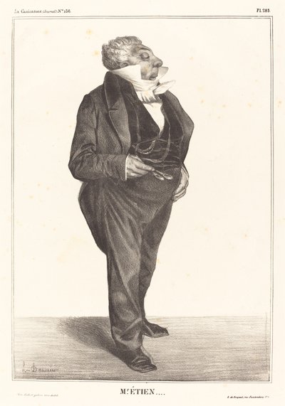 Charles Guillaume Etienne by Honoré Daumier