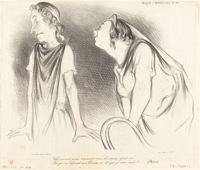 Büyüleyici... bütün kalpleri peşinden sürükleyen... by Honoré Daumier