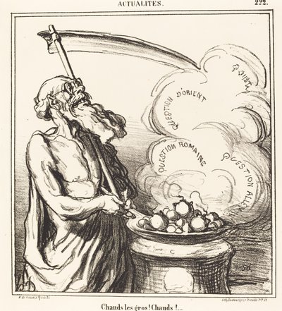 Büyük adamlar ateşli! Sıcak!... by Honoré Daumier