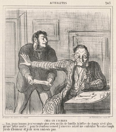 bir tefecide by Honoré Daumier